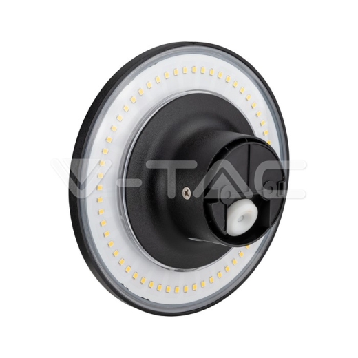 12W LED Dome Light Round Black Frame 4000K - 3