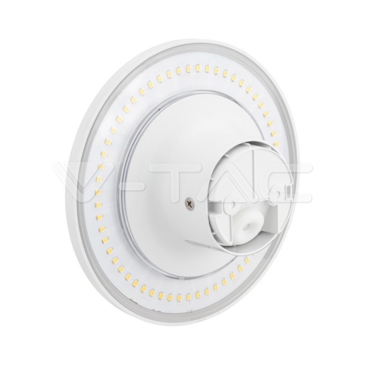 Luz de techo LED de 12W marco redondo blanco 4000K - 3