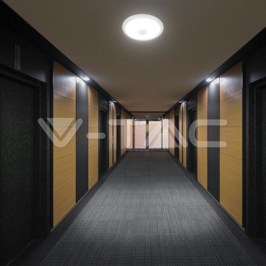 Luz Techo LED 12W Sensor SAMSUNG Chip 3in1 Redondo Cuerpo Blanco - 13