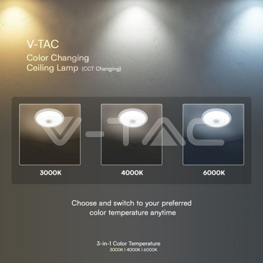 Luz Techo LED 12W Sensor SAMSUNG Chip 3in1 Redondo Cuerpo Blanco - 8