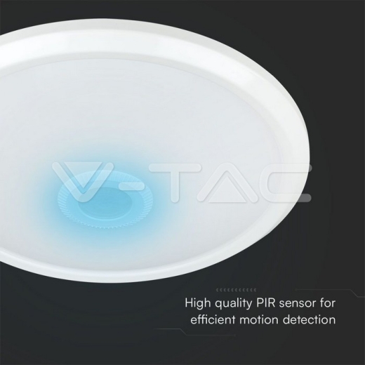 Luz Techo LED 12W Sensor SAMSUNG Chip 3in1 Redondo Cuerpo Blanco - 9