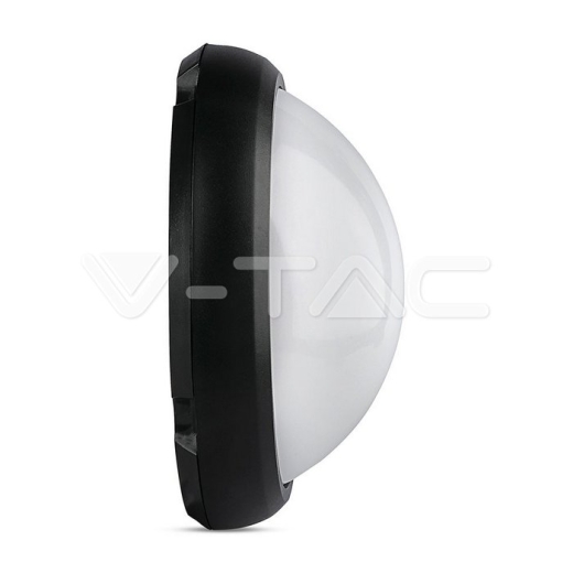Plafón LED 12W cuerpo negro redondo Blanco cálido IP54 - 2