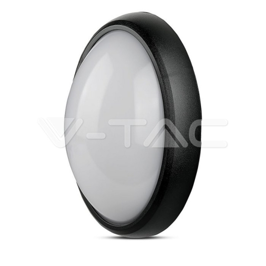Lámpra de techo LED 12W IP65 Óvalo Cuerpo Negro Blanco Cálido - 3