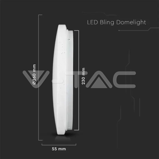 Plafón de LED 12W cielo estrellado cambio de color 3 en 1 - 12