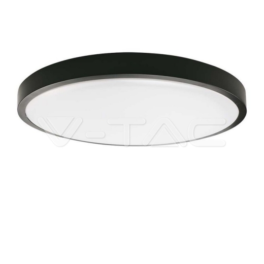 Plafón LED 18W Redondo Marco negro 3000K IP44 - 2
