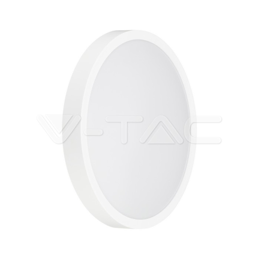 Luz de Techo LED 18W Redonda Sensor de Microondas Marco Blanco 3000K IP44 - 3