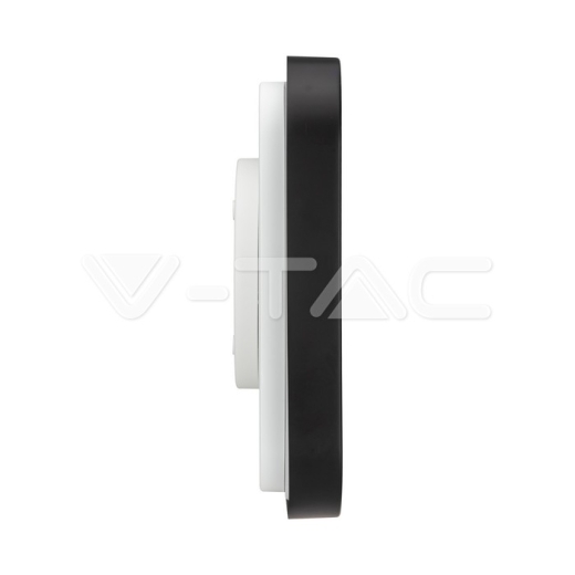 Plafón LED 18W SAMSUNG Chip 4000K Cuadrado Marco Negro IP44 - 5