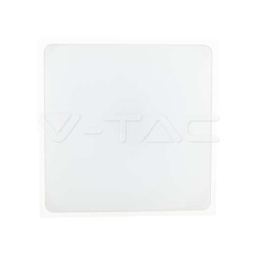 18W LED Dome Light Square White Frame 3000K IP44 - 3