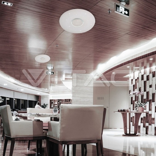 Plafón Techo LED 20W 40W 20W Mando Distancia CCT F350 Redondo - 8