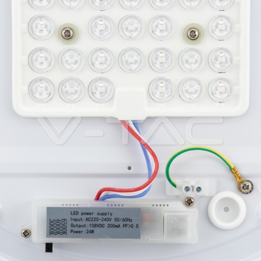 Plafon Techo LED 24W Cubierta Blanca Cambio de color 3 en 1 - 5