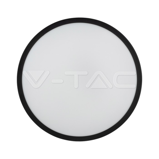 24W LED Dome Light Round Microwave Sensor Black Frame 4000K IP44 - 3