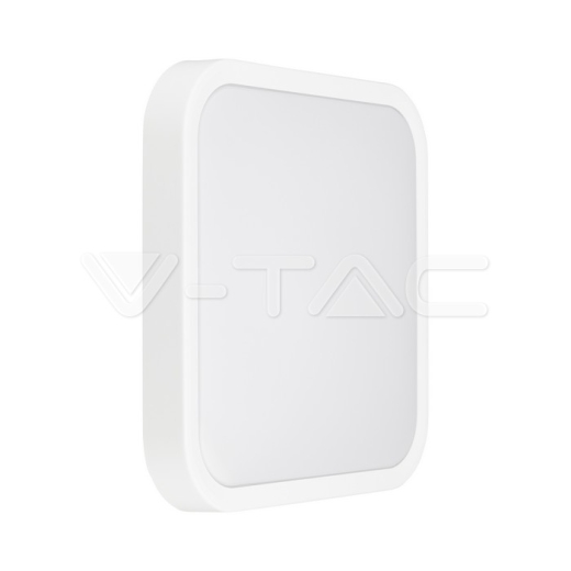 24W LED Dome Light SAMSUNG Chip 6500K Square White Frame IP44 - 3