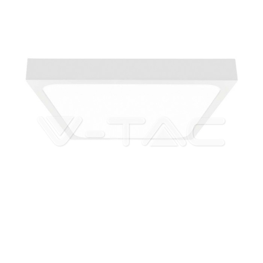 Luz de techo LED de 24W Sensor de microondas cuadrado marco blanco 4000K IP44 - 1