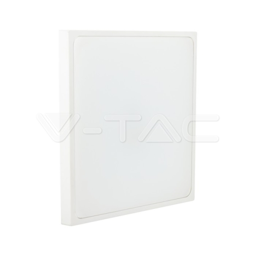 Luz de techo LED de 24W Sensor de microondas cuadrado marco blanco 4000K IP44 - 2