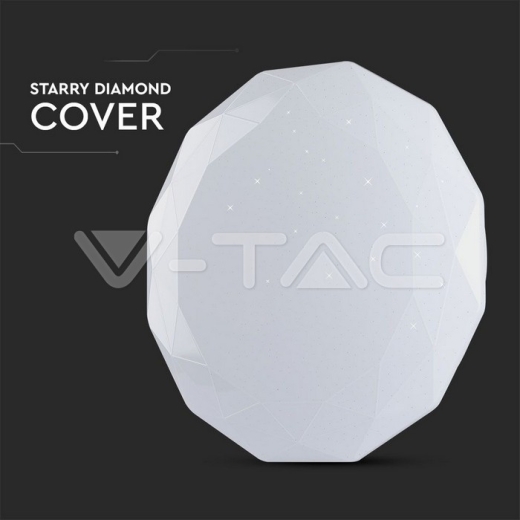 30W-60W-30W Designer Dome Light Remote Control Color Change Diamond Round Cover - 5