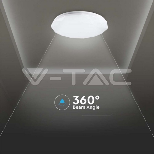 30W-60W-30W Designer Dome Light Remote Control Color Change Diamond Round Cover - 6