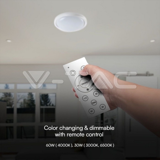 30W / 60W / 30W Designer Domelight Remote Control Dimmable Cyclone Cover - 4