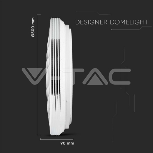 Plafón Techo LED 30W 60W 30W Mando Distancia CCT D:500cm - 12