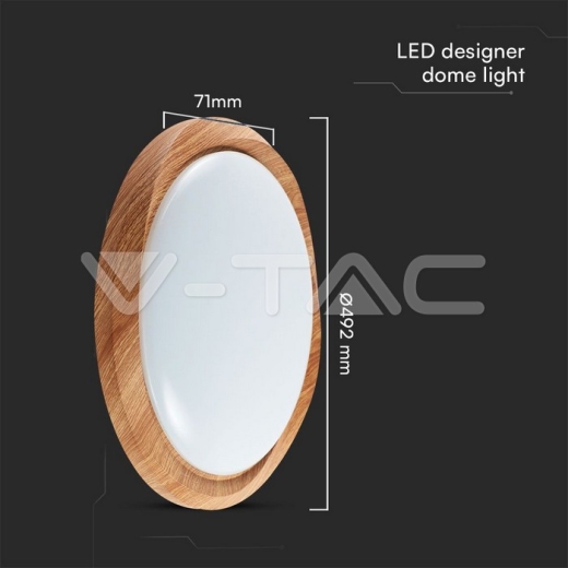 Cubierta ciclónica regulable con control remoto de luz de techo de diseño de 30W / 60W / 30W - 6