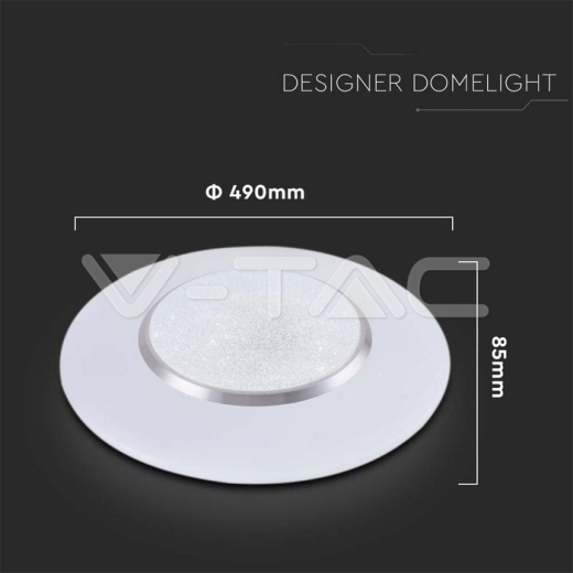 30W 60W 30W LED Domelight With Remote Control CCT Changeable Φ450 80mm - 6