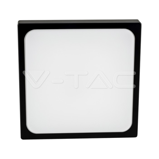 30W LED Dome Light Square Black Frame 4000K IP44 - 3