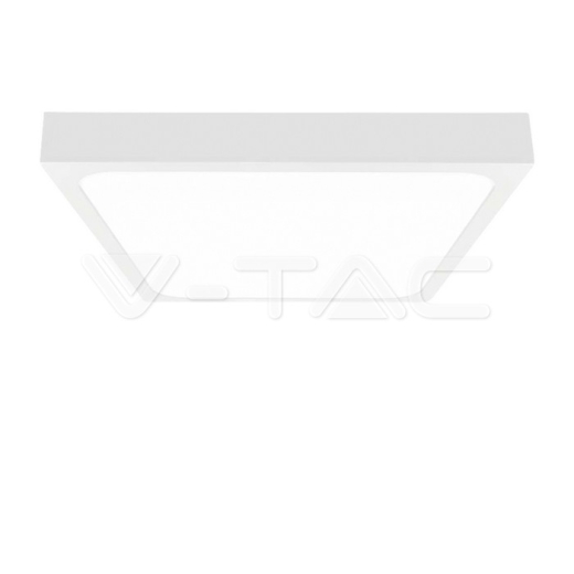 Luz de techo LED de 30W Sensor de microondas cuadrado marco blanco 4000K IP44 - 1