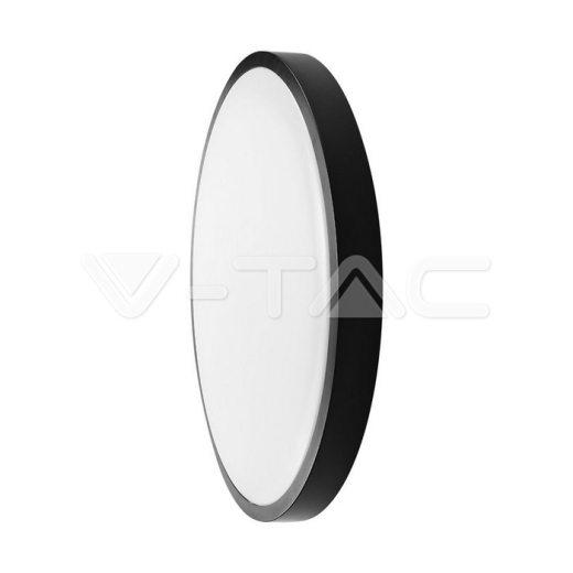 36W LED Dome Light With Sensor SAMSUNG Chip 4000K Square Black Frame IP44 - 1