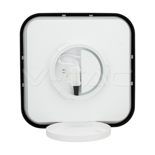 36W LED Dome Light With Sensor SAMSUNG Chip 4000K Square Black Frame IP44 - 6