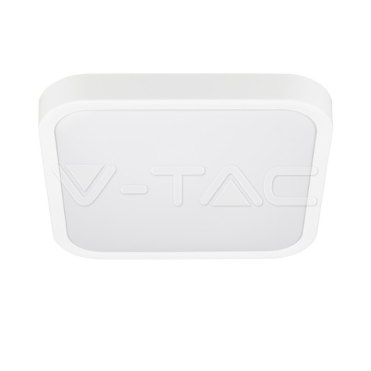 48W LED Dome Light Square White Frame 6500K IP44 - 2