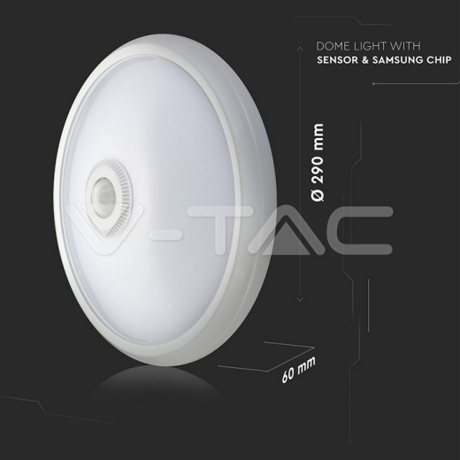 LED Dome Light SAMSUNG Chip 12W Sensor 3000K - 11