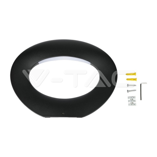 Lámpara de pared 10W LED cuerpo negro 4000K - 4