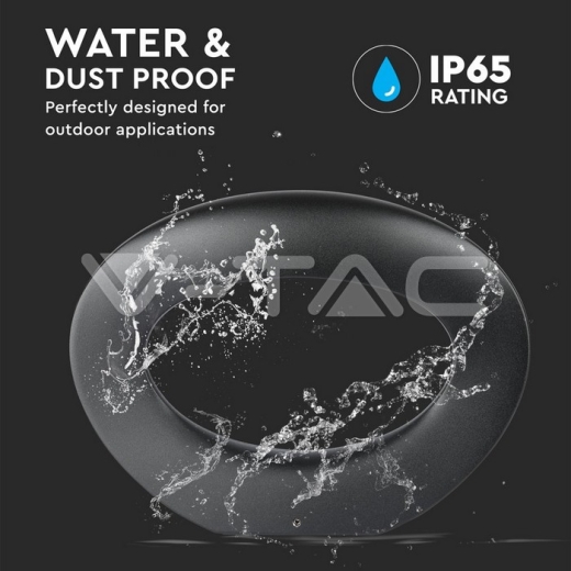 Lámpara de pared 10W LED cuerpo negro 4000K - 7