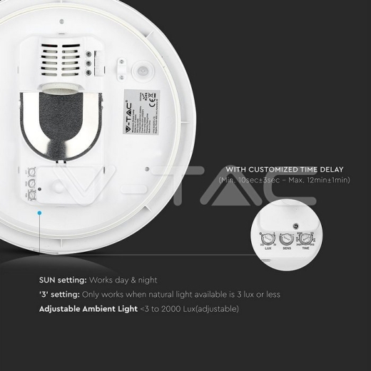 Dome Light Sensor E27 Microwave - 9