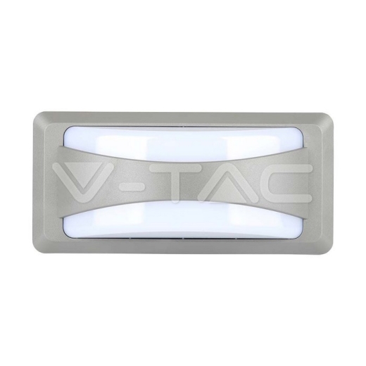 12W LED Bulkhead With Softlight 4000K Grey Body IP65 - 1