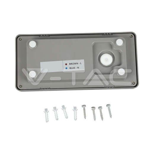 12W LED Bulkhead With Softlight 4000K Grey Body IP65 - 4