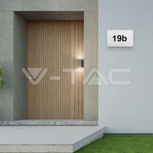 12W LED Address Wall Light SAMSUNG Chip CCT 3 in 1 IP65, IK10 White Body - 10