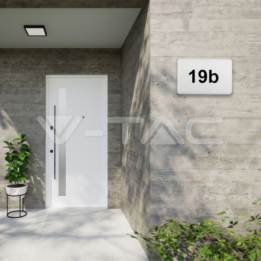 12W LED Address Wall Light SAMSUNG Chip CCT 3 in 1 IP65, IK10 White Body - 9