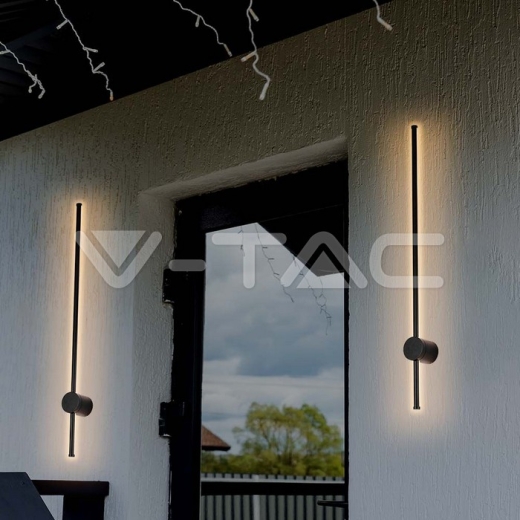 12W LED Wall Lamp Black Body 3000K IP65 - 6