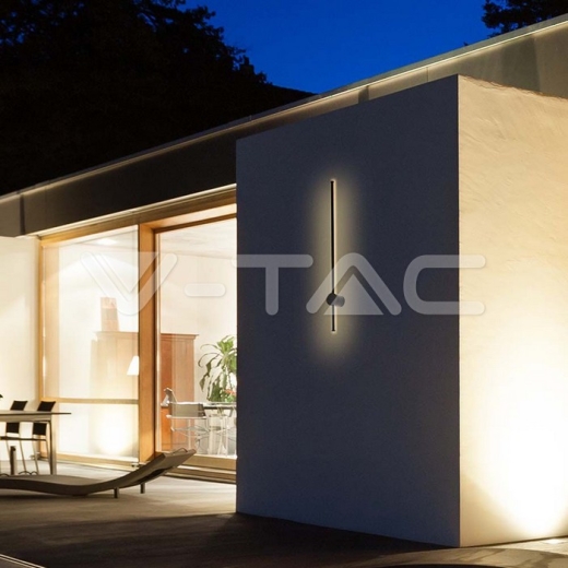 12W LED Wall Lamp Black Body 3000K IP65 - 7