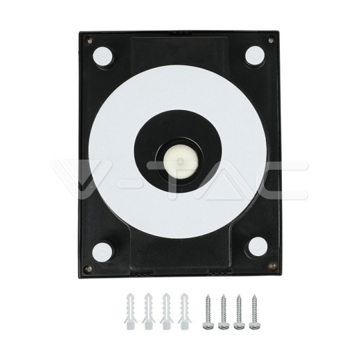 Aplique LED 12W Cuerpo Negro 6400K - 4