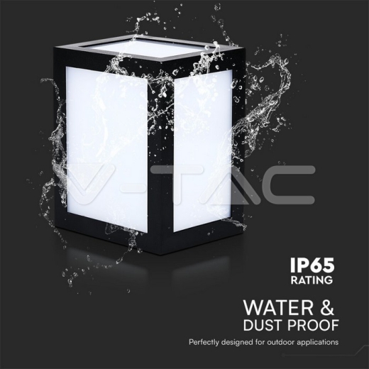 Aplique LED 12W Cuerpo Negro 6400K - 7