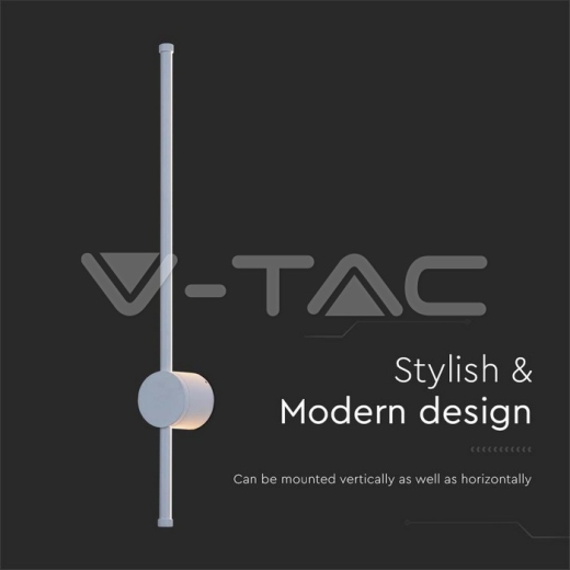 12W LED Wall Lamp White Body 4000K IP65 - 2