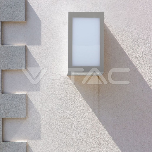 12W LED Wall Light IP65 Grey Body 6400K - 9