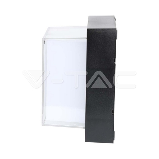 12W LED Wall Light Black Square 4000K - 3