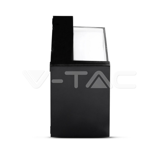 12W LED Wall Light IP65 Sami-Frame Black Square 3000K - 2