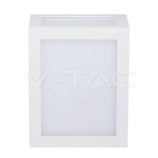 12W LED Wall Light IP65 White Body 3000K - 2