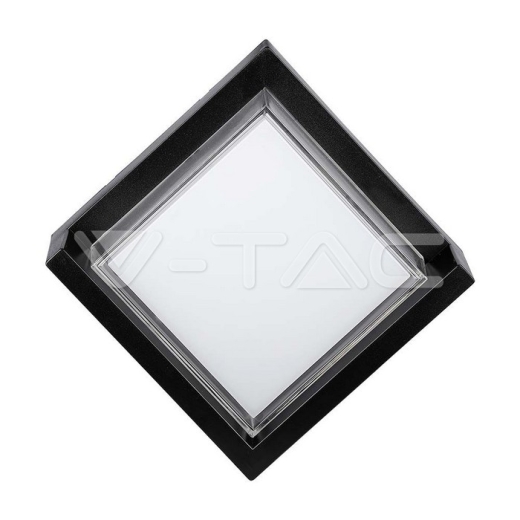 Lámpara de pared 12W LED cuerpo negro cuadrado 4000K - 3