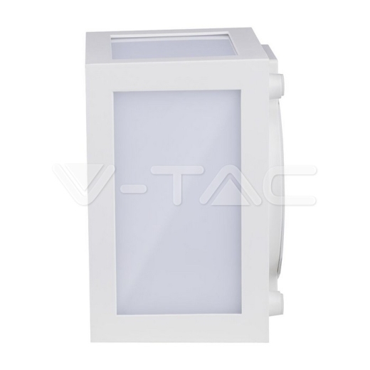 12W LED Wall Light White Body IP65 3000K - 3