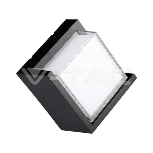 Aplique LED 12W Sami-Frame Negro Cuadrado IP65 3000K - 1