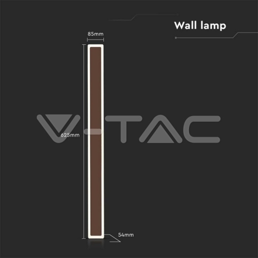 17W LED Wall Lamp Corten Body 4000K IP65 - 5